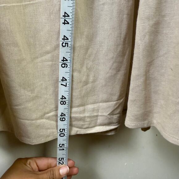 The Puff Sleeve Linen Dress - Thoughtless - Picture 9 of 9